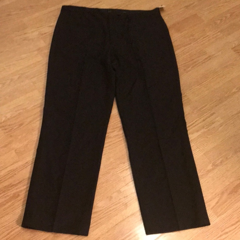 Calvin Klein flat front black dress pants 36x30